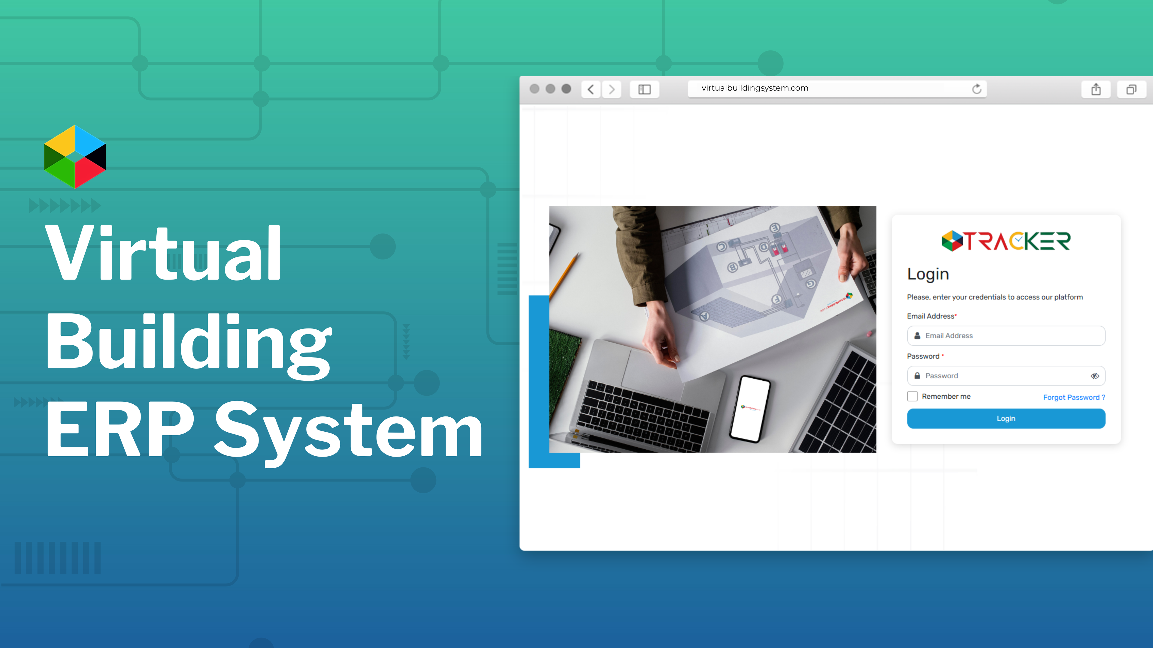 Virtual Building System project mockup showcase